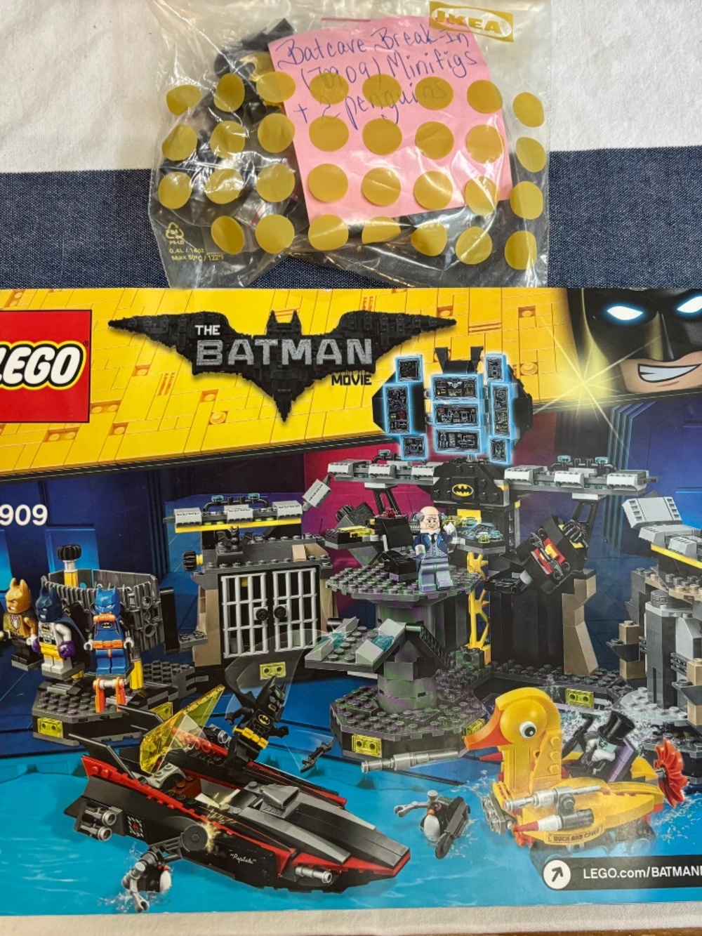LEGO BATMAN "Batcave Break-In" 79090 INCL: All minifigs, pieces & manual~NO BOX